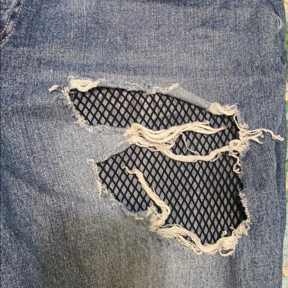 Faux fishnet Jeans - Picture 2 of 4